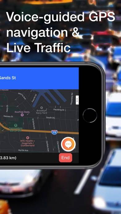 Traffie Navigation & Traffic App screenshot