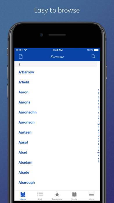 Surname Dictionary: origin, meaning and history Captura de pantalla de la aplicación #1