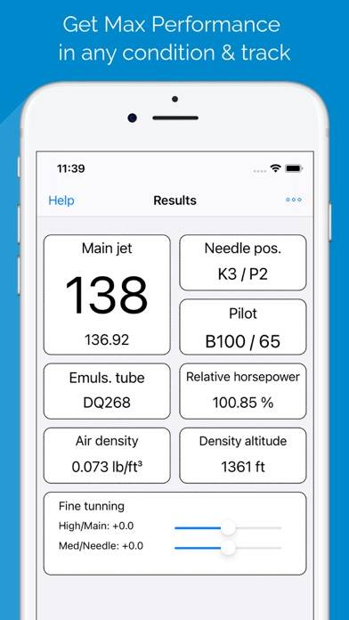 Jetting for Vortex KZ Kart Capture d'écran de l'application #1