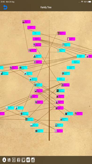 Genealogical trees of families App screenshot