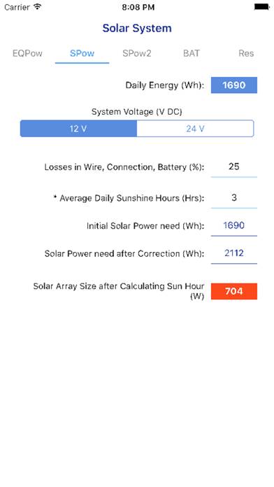 PV Calculator App screenshot #2