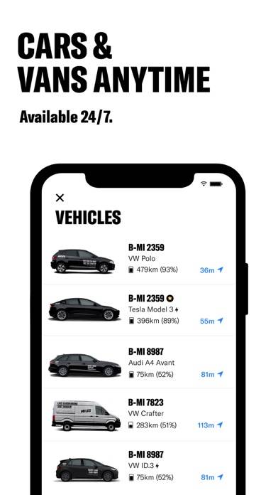 MILES Carsharing & Transport App-Screenshot #2