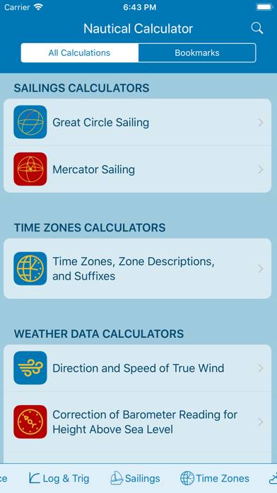Nautical Calculator Captura de pantalla de la aplicación #4