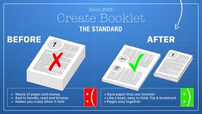 Create Booklet Schermata dell'app