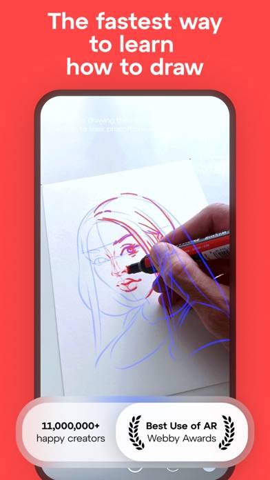 SketchAR: learn how to draw screenshot