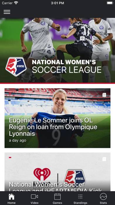 National Women's Soccer League App screenshot #1
