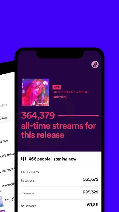 Spotify for Artists Capture d'écran de l'application #3