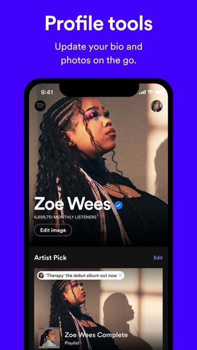 Spotify for Artists Schermata dell'app #4