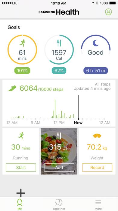 Samsung Health App screenshot #1