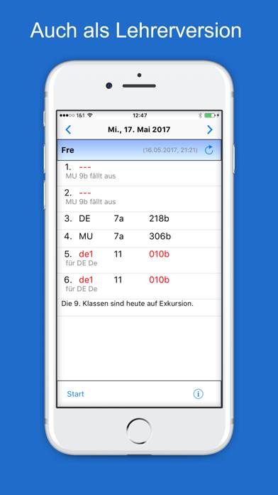 VpMobil App-Screenshot