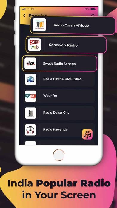 Senegal Radio Stations Live FM Schermata dell'app #2