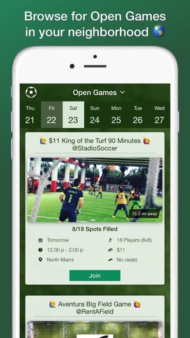 Plei | Pick Up Soccer App screenshot