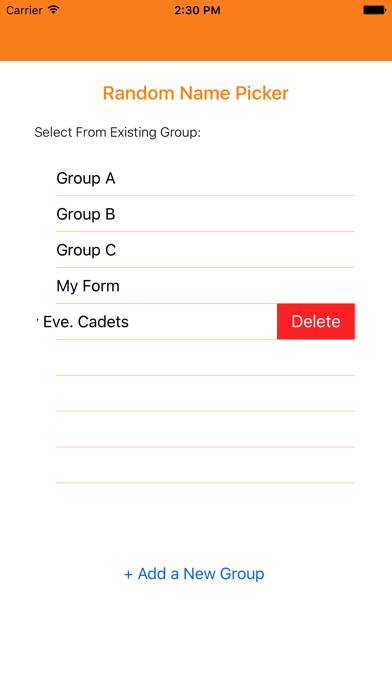 Random Name Picker skärmdump