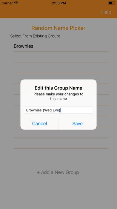 Random Name Picker App skärmdump