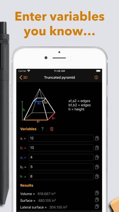 Geometrie App-Screenshot