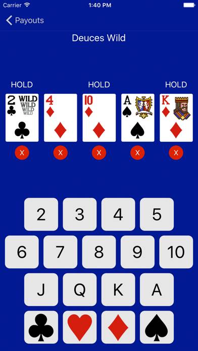 Video Poker Analyzer Capture d'écran de l'application #1