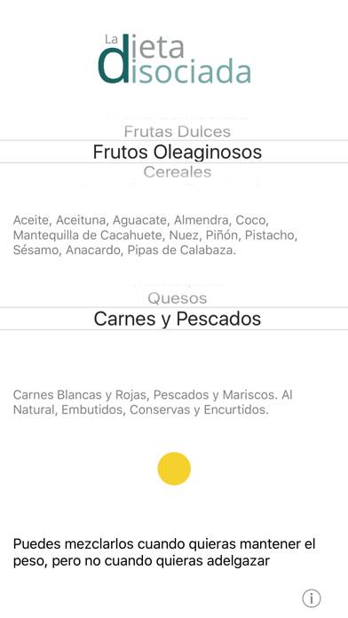 La Dieta Disociada Captura de pantalla de la aplicación