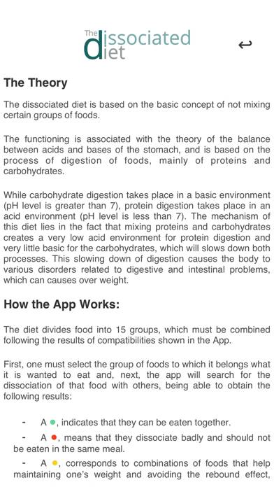 The Dissociated Diet Captura de pantalla de la aplicación #4