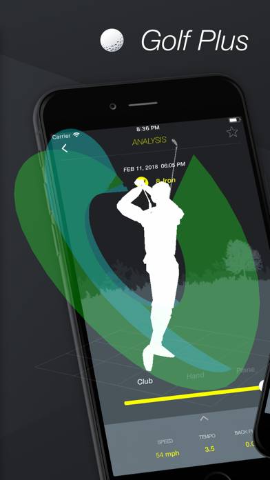 Golf Plus : Swing Analyzer App screenshot