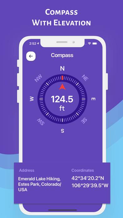 Altimeter: Elevation, Compass Uygulama ekran görüntüsü #3