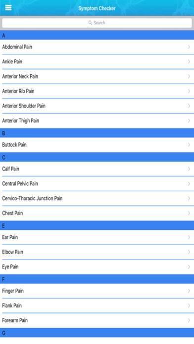 Referred Pain Index App screenshot