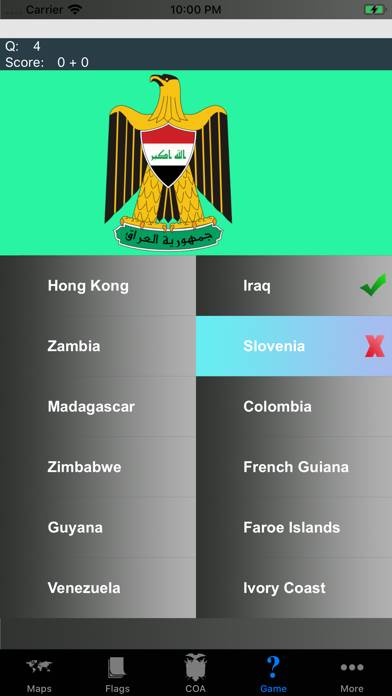 Country Flags, Maps, COA Quiz скриншот игры