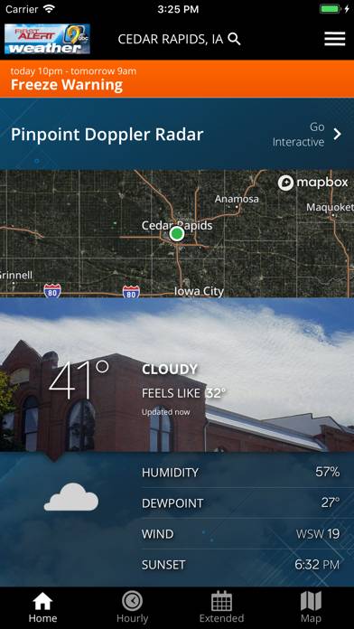 KCRG-TV9 First Alert Weather App screenshot #1