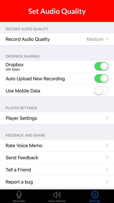 Voice Recorder & Audio Memo plus Captura de pantalla de la aplicación #5