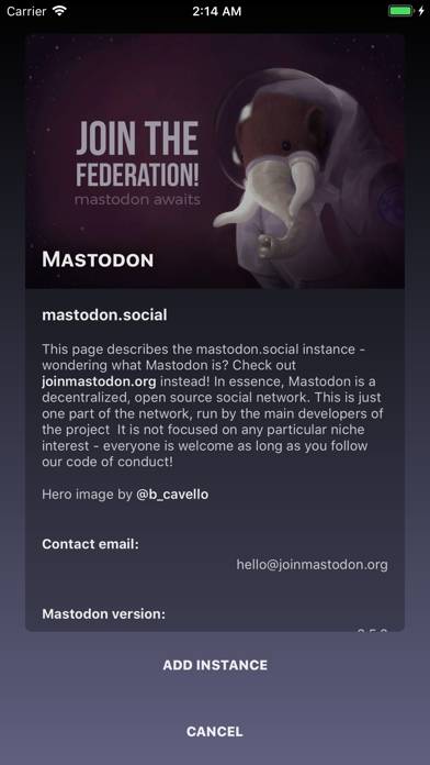 Toot! for Mastodon App skärmdump #6