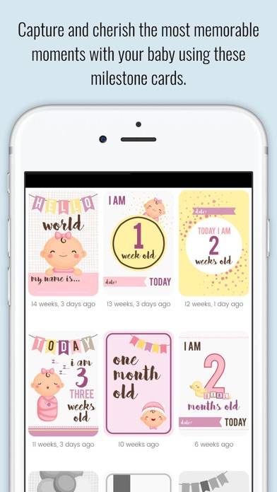 Baby Milestone Cards Capture d'écran de l'application #3