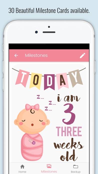 Baby Milestone Cards Capture d'écran de l'application #4