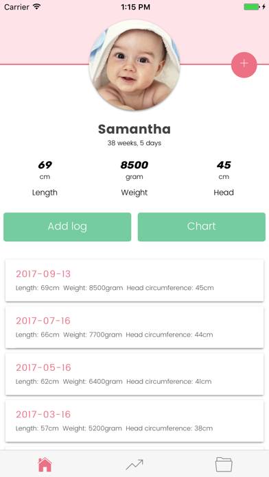 Baby & Infant - Growth Log