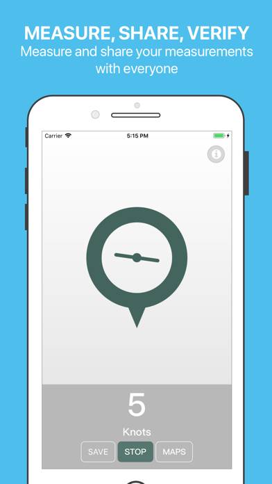 Anemometer for phone Captura de pantalla de la aplicación #2