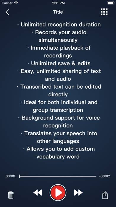 Voice Dictation Schermata dell'app #2