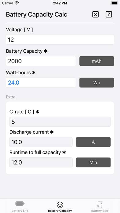 Battery Calculator App skärmdump #5