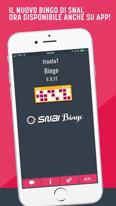 SNAI Bingo Schermata dell'app #1