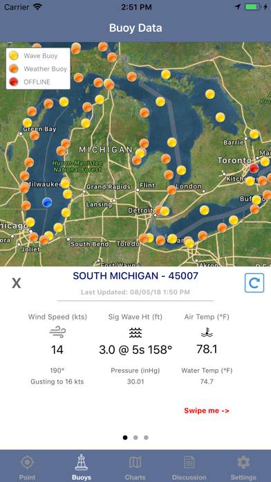 Great Lakes Boating Weather App screenshot #1