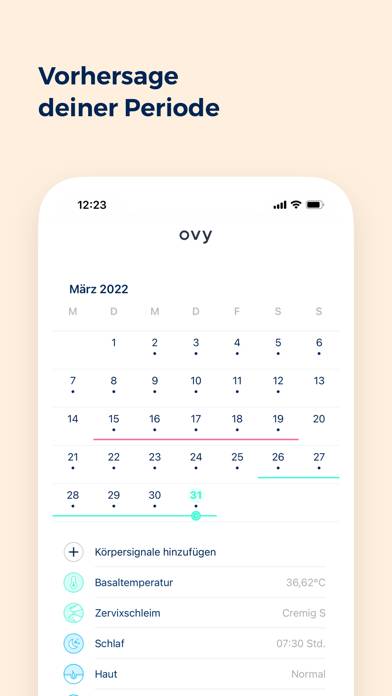 Ovy | Deine Zyklus Medizin App App-Screenshot #5