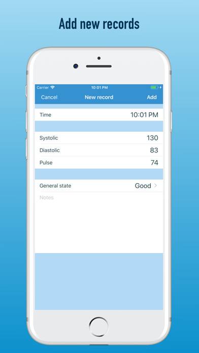 BP diary (self-monitoring) App screenshot #2