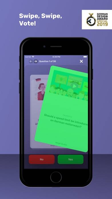 VoteSwiper App-Screenshot #1