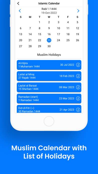 Ramadan Times 2024 & Qibla App screenshot #6