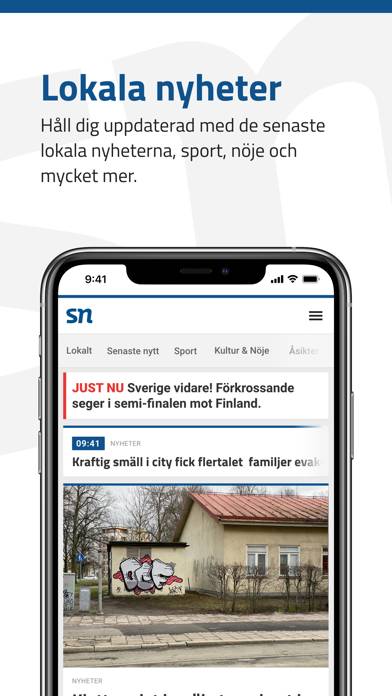Södermanlands Nyheter App skärmdump #1
