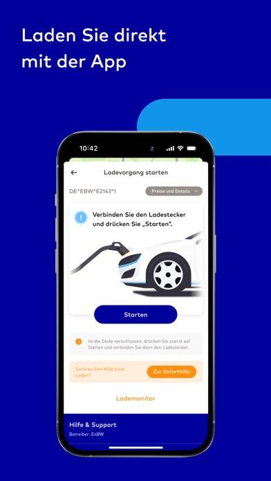 EnBW mobility plus: E-Auto laden App-Screenshot #4