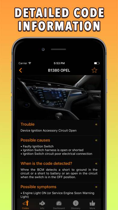 Opel App Скриншот приложения #2
