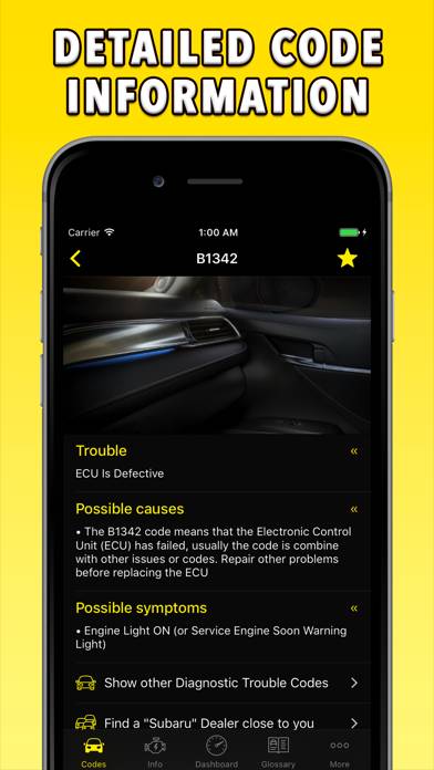 OBD-2 Subaru Captura de pantalla de la aplicación #2