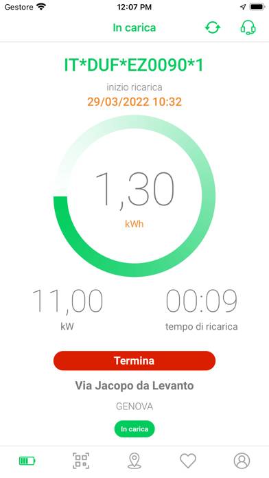 D-Mobility Schermata dell'app