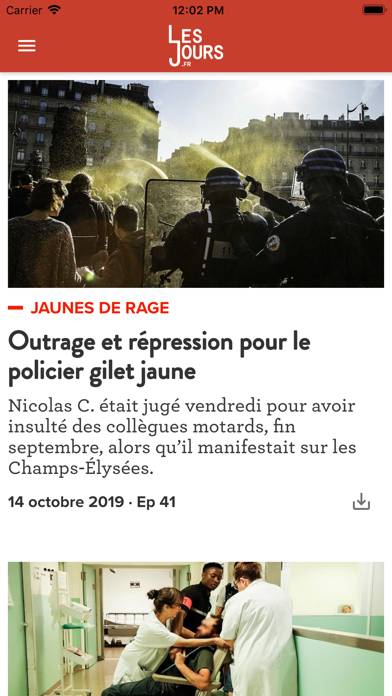 Les Jours Capture d'écran de l'application