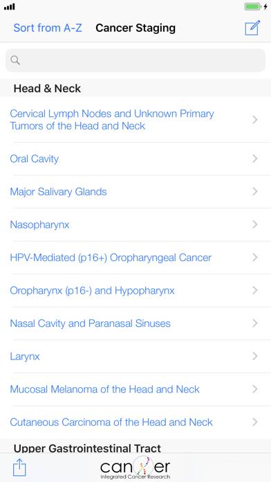 TNM Cancer Staging Calculator Captura de pantalla de la aplicación #3