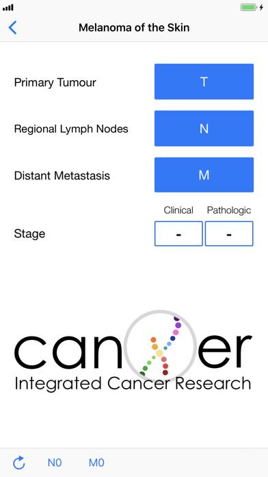 TNM Cancer Staging Calculator Captura de pantalla de la aplicación #6
