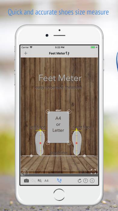 Feet Meter measure shoe size Captura de pantalla de la aplicación #1